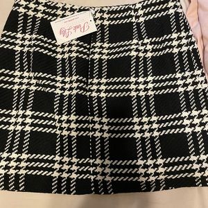 Houndstooth Skirt